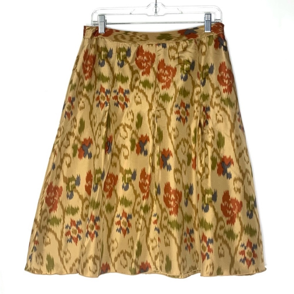 LAST CHANCE! J. Jill Floral Silk Knee Length Skirt NWT